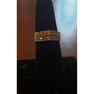 Vintage Sterling Marcasite ring size 7 Preowned